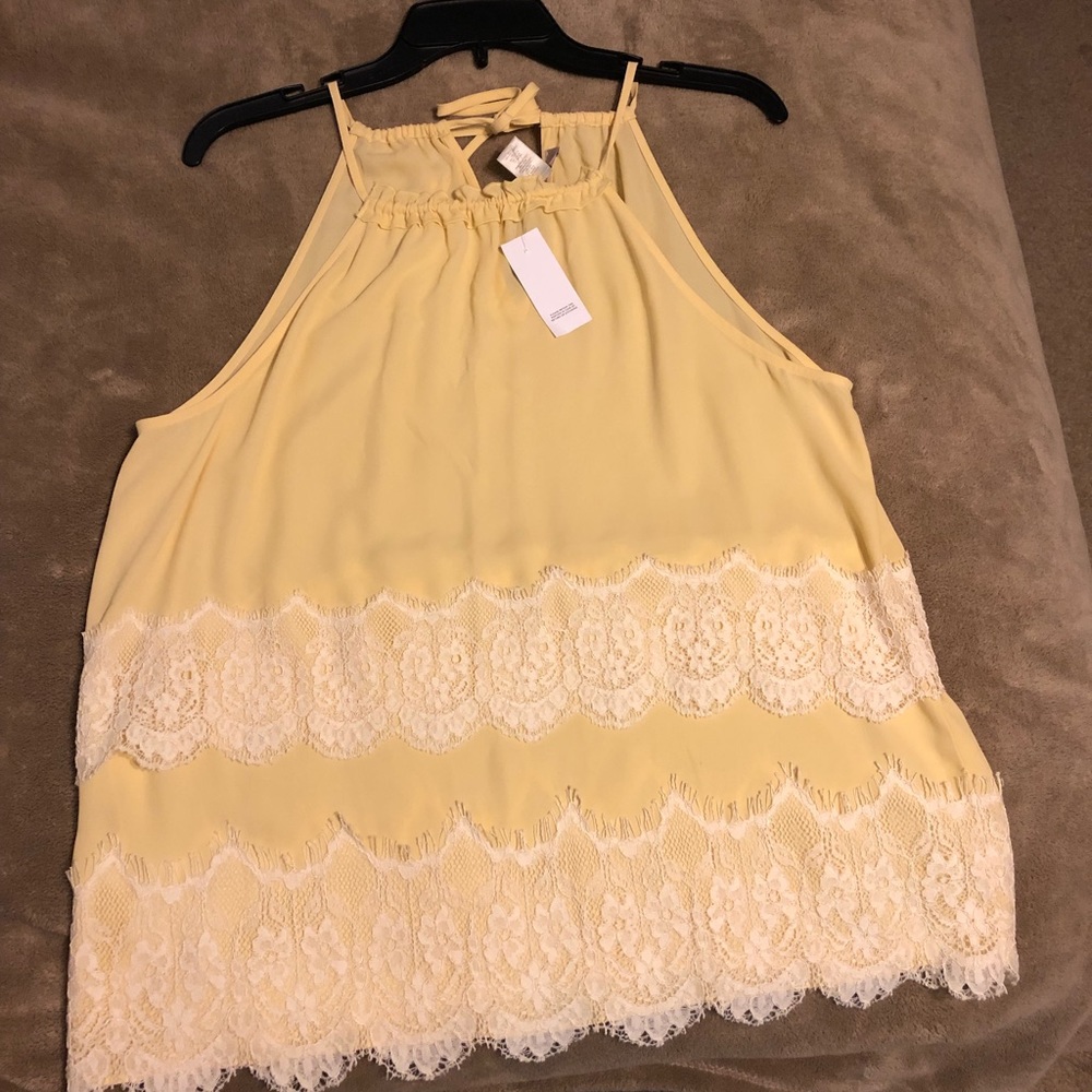 Loft yellow blouse